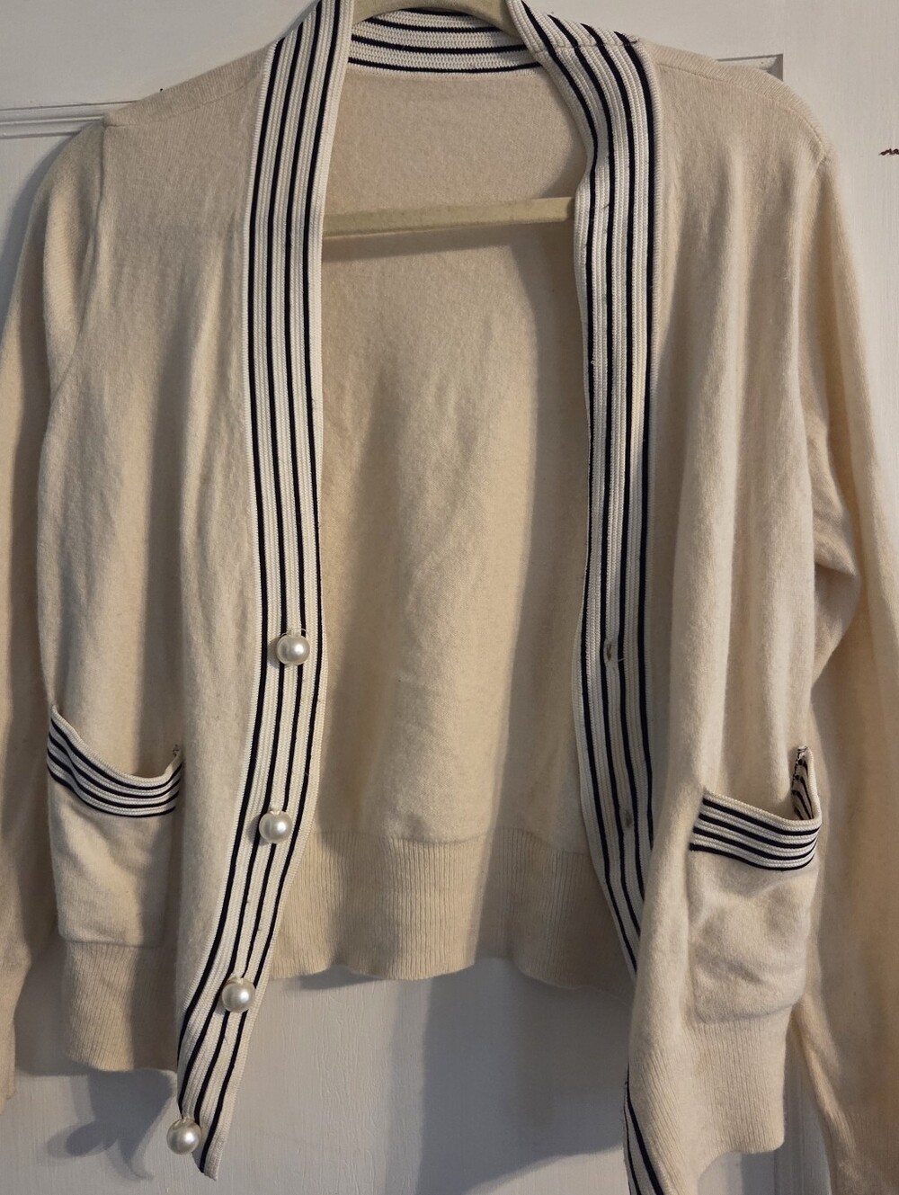 Sandro Small Cardigan Pearl Button